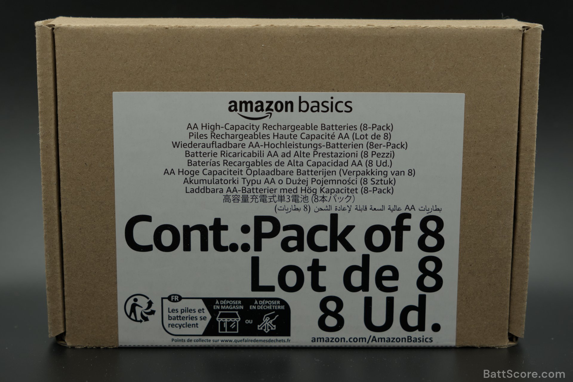 Rechargeable (Amazon Basics) AA NiMH 2400mAh